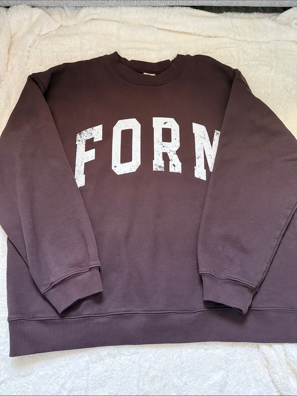 Form Activewear Espresso Crewneck